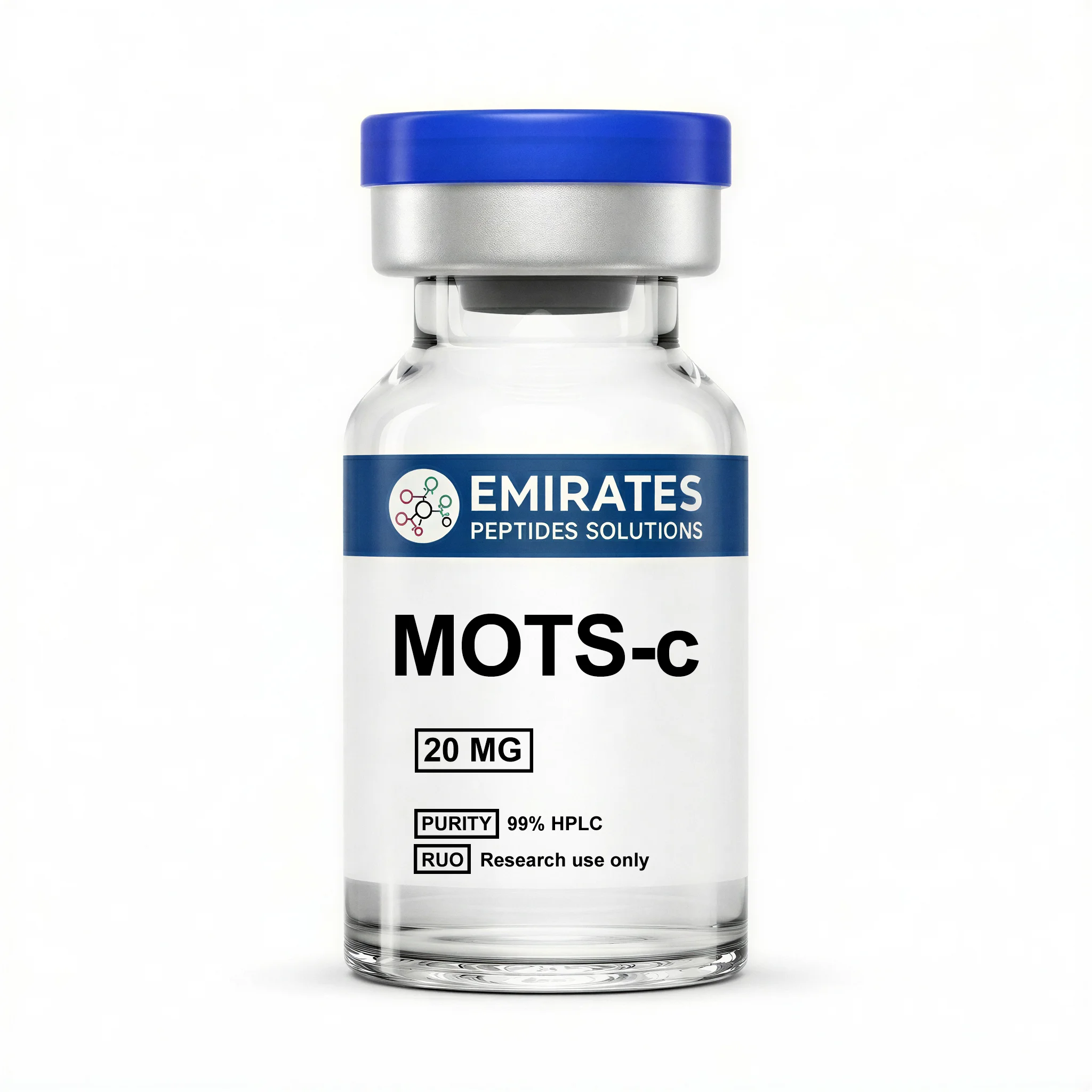 MOTS-c 20mg mitochondrial research peptide vial by Emirates Peptides UAE